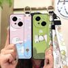 Coque de téléphone étanche avec béquille pour Tecno POP9 4G/Spark GO 1/KL4 Anneau Dragonne en silicone Étui souple Support de téléphone mignon