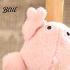 Versatile Key Holder for Women Cute Frog Plush Keychain, Soft Stuffed Animal Pendant with Raised Paw, Cartoon Kawaii Backpack Accessory Bag