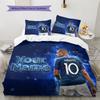Biancheria da letto personalizzata Mbappé, Set piumone Copripiumone Federa Regalo di compleanno per la casa (1 * copripiumino + 2 * federa, senza nucleo)
