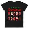 All I Want For Christmas Vagina Funny Womens T Shirt Mens Tops Tees Unisex