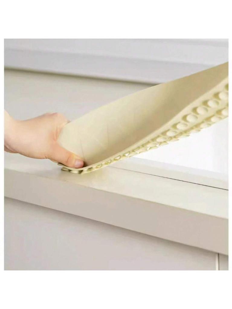 1pc Extended Sink Water Stop Strip, Silicone Suction Cup, Water Blocking Plate, Bathroom Sink, Splash Proof Device