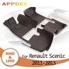 APPDEE Car Floor Mats for Renault Scenic(FIVE SEAT) 2011 2012 2013 Custom Auto Foot Pads Automobile Carpet