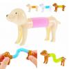 5/10/15/20 Peças Alívio de Estresse Tubo Telescópico Dachshund Brinquedo Cachorro Tubo Flexível Brinquedo de Dedo Torcendo