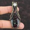 Eudialyte Copper Pendant Copper Wire Wrapped Pendant Handmade Jewelry Moonstone Gemstone Pendant Gift For Women Wrapping Eudialyte Jewelry