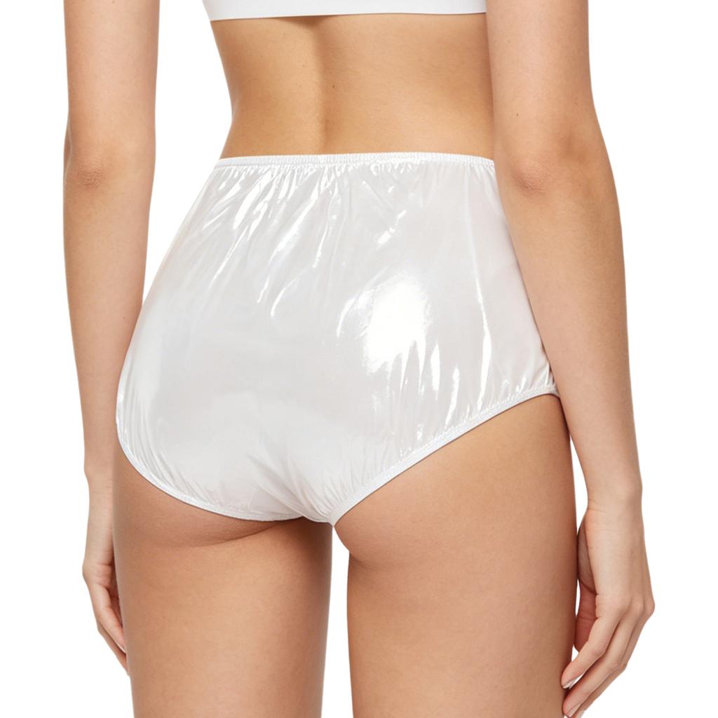 S-3XL Women Waterproof Incontinence Swim Briefs Reusable Diaper Cover Vinyl Material Hook Loop Fastener for Beach Pool