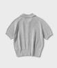 NONBLANK Raglan Half Sleeve Collar Knit_Grey
