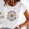 (Asiatisk storlek) Kortärmad T-shirt Topp Mode T-shirt Dam Bokstav Bi Söt Söt Kläder Casual Tryck Dam Kvinna Grafisk T-shirt