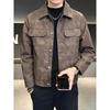 Men's High-End Slim Fit Leather Bomber Jacket - 2025 Spring/Autumn PUNK Style Casual Outerwear