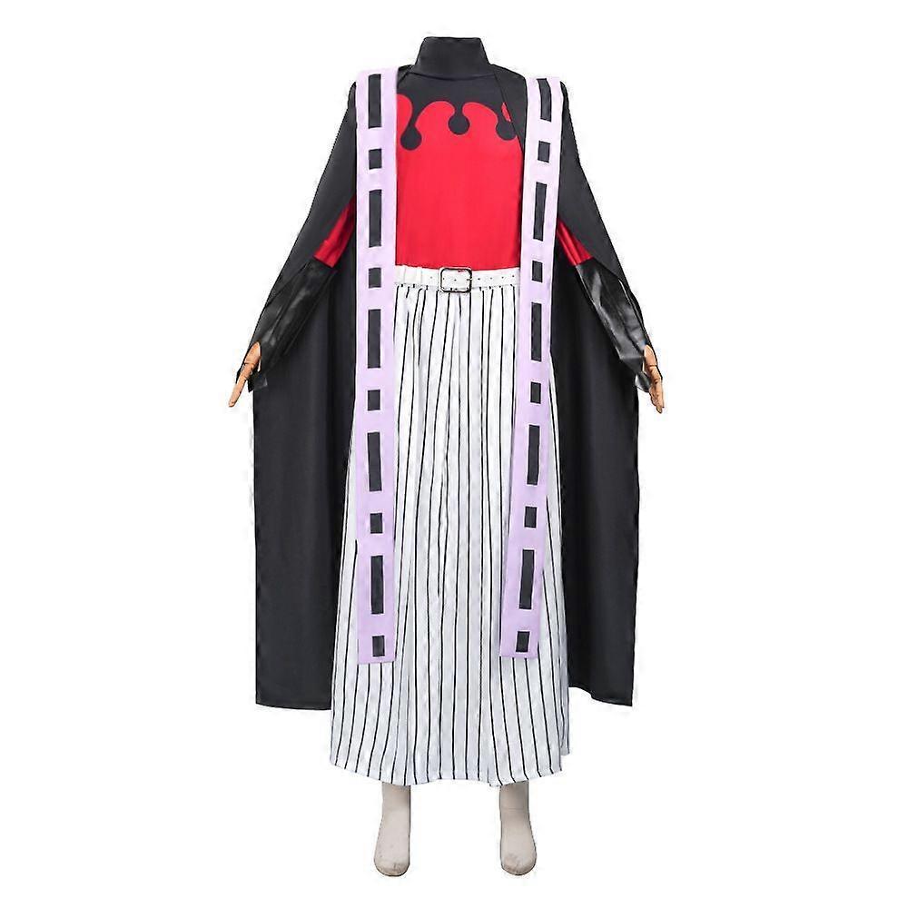 Demon Slayer Kimetsu No Yaiba Cosplay Costume Upper Moon Two Kimono Douma Suit Less