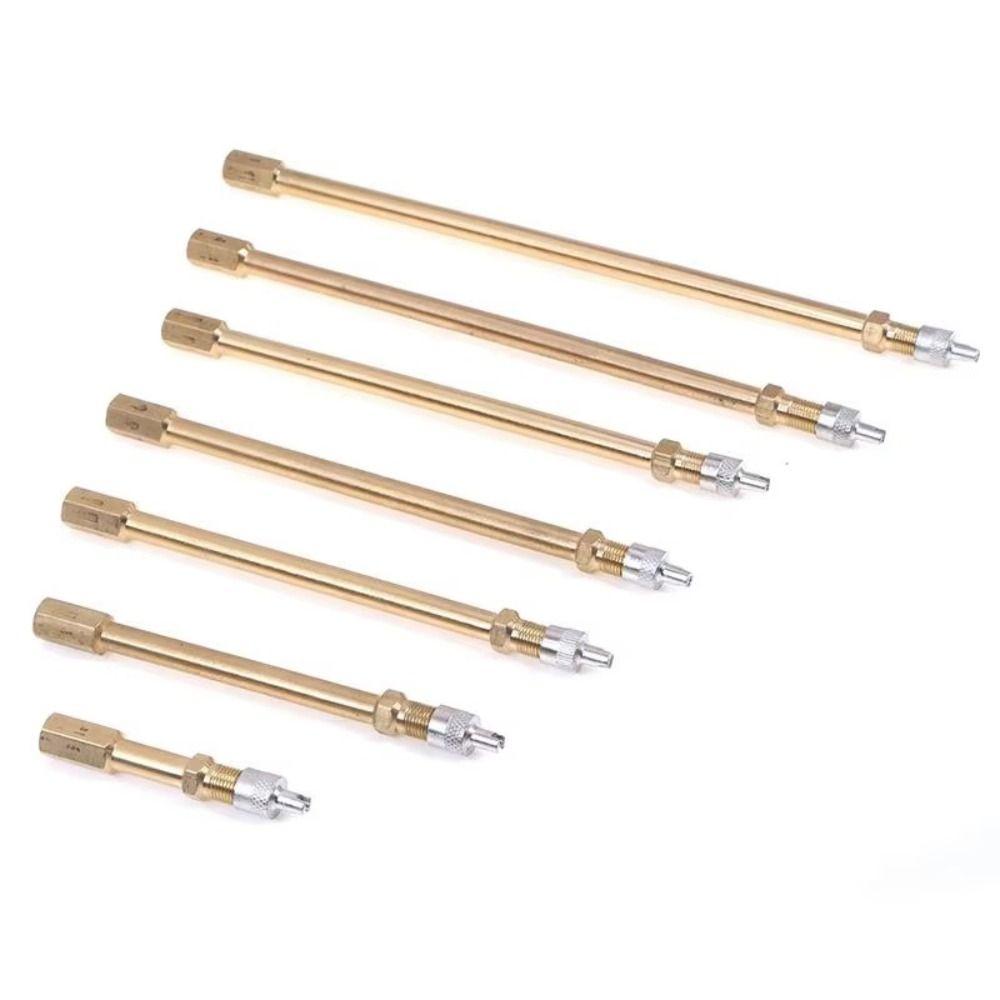 50-200mm Tire Valve Extension Brass Tyre Valve Extender Easy Install Valve Stem Adaptor  Car Tires