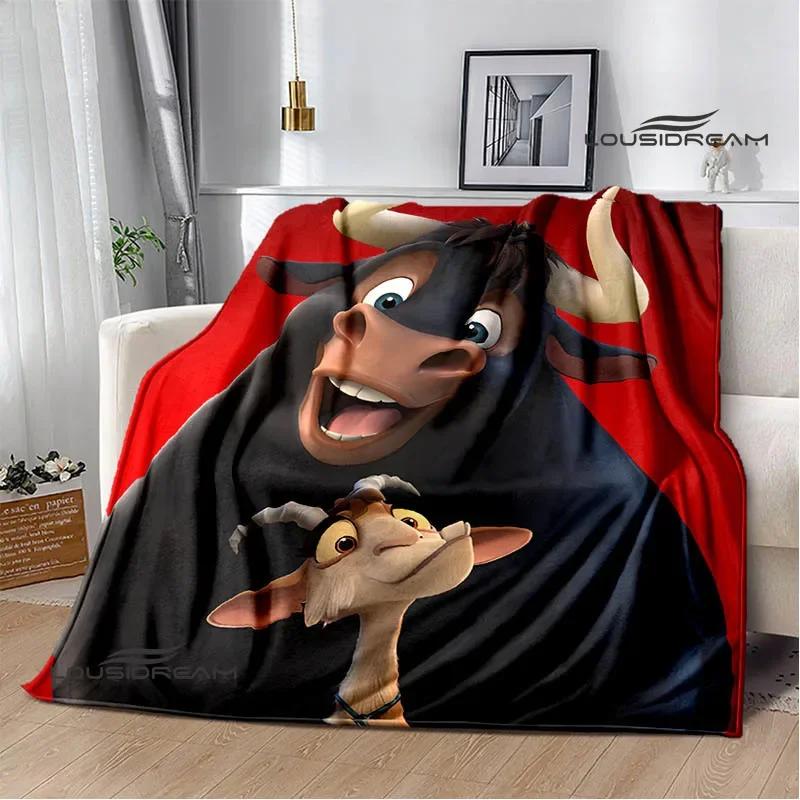 Ferdinand Cartoon Aufdruck Decke Schöne Warme Decke Flanell Weich und Bequem Haus Reise Decke Geburtstagsgeschenk