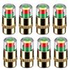 4/8PCS Motorcycle Car Tire Pressure Monitor Valve Cap Sensor Indicator Eye Alert Auto Tire Pressure Inspection Tool Tire Valve