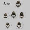 Durable Ring Pattern Cabinet Pull Retro Wardrobe Pulls Furniture Knobs Bronze Handles Single Hole