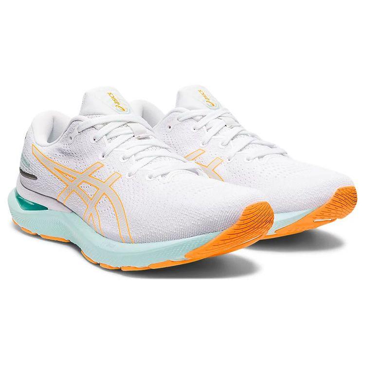Asics Gel Cumulus 24 White Orange Pop Women Sneakers 1012B206-100