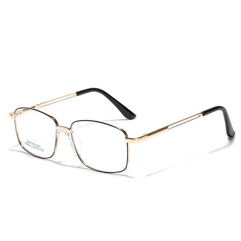 Brille Metall Quadratischer Rahmen Pendler Flache Brille Damen Retro Brille Herren Kann Myopie Rahmen
