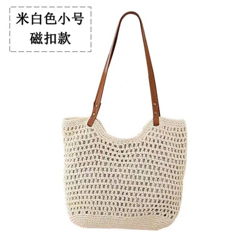 Premium stro geweven tas dames handgeweven tas grote capaciteit schoudertas strandtas dames tas