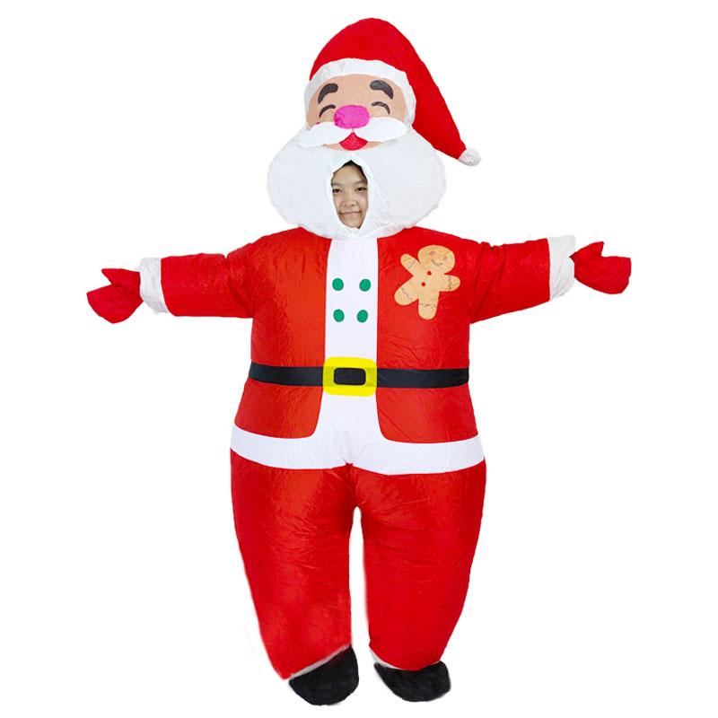 Costume gonflable d'arbre de Noël, de bonhomme de neige et de renne pour les fêtes festives