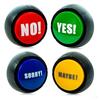 Communication Yes No Button Sound Prop Answer Buzzers Unique Maybe Sorry Button  Classroom