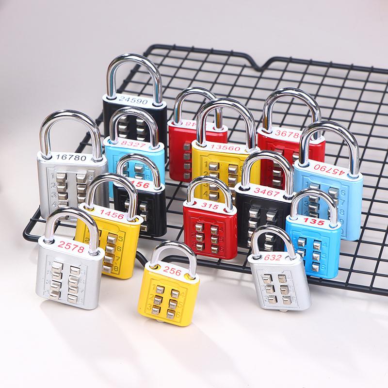 Password Code Combination Padlock Zinc Alloy Suitcase For Luggage Travel Code Anti-Thieft Lock Code Keyed Smart Lock