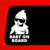 Car Exterior Decor Cool Boy Baby On Board Car Vehicle Body Window Reflective Decals Sticker Decor Auto Parts