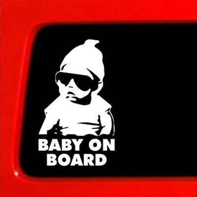 Car Exterior Decor Cool Boy Baby On Board Car Vehicle Body Window Reflective Decals Sticker Decor Auto Parts