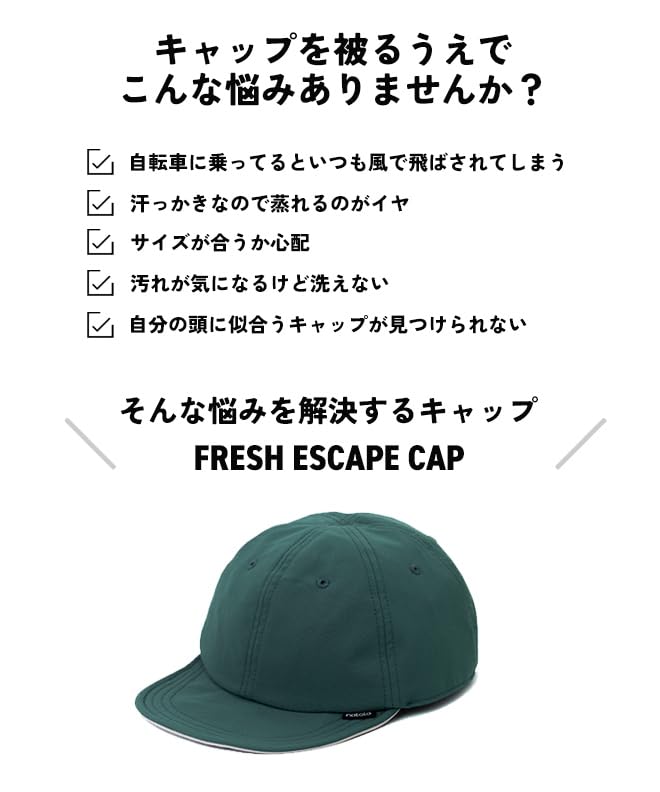Nakota Cap Fresh Escape Cap UV Protection Water Repellent Simple Baseball Cap XL Black