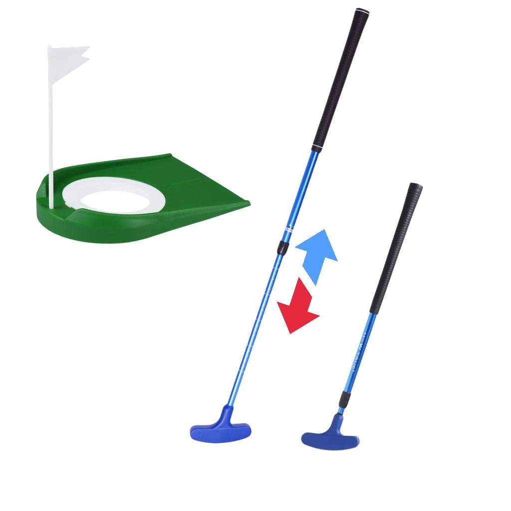FALOFALO Golf Putter Set - Adjustable Length, with Hole Cup, Suitable for Men and Women, Right-Handed and Left-Handed, Children and Adults, Practice
