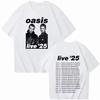 Neuankömmling Oasis Live 25 Tour Kurzarm Rundhals Y2k T-Shirt Herrenbekleidung Neu bei Tops & T-Shirts Herren T-Shirt Ropa Hombre 70236