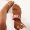 Fashion Women Sandals Summer New Casual Flip Flops Greek Style Boho Flat Shoes Breathable Comfortable Beach Slippers Women Slides Women