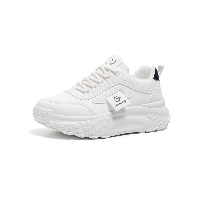 Fashion Fashion Women's Casual Shoes Classic Clunky Sneakers Lady Thick Sole Heighten Lace-up Shoes
