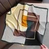 Fashion Print Satin Scarf Women Luxury Neckerchief Wraps Designer Shawl Square Bandana Girls Headwear Head Hair Scarves