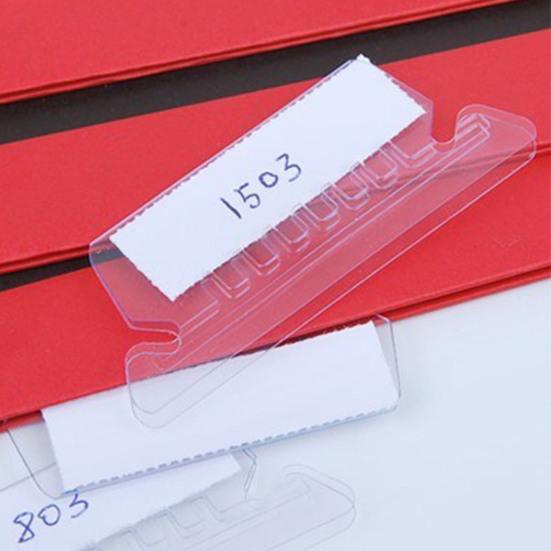 Yousheng 120Pcs Hanging File Folder 200 Inserts Clear Plastic Tabs Adjustable Labels Easy-to-Read Design Hanging File Folder Tags