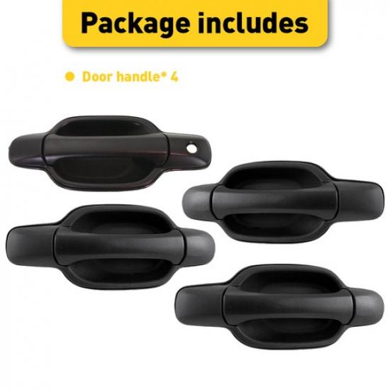 Exterior Door Handle 2004-2012 For Set Chevrolet Of 4 Colorado And Front Rear