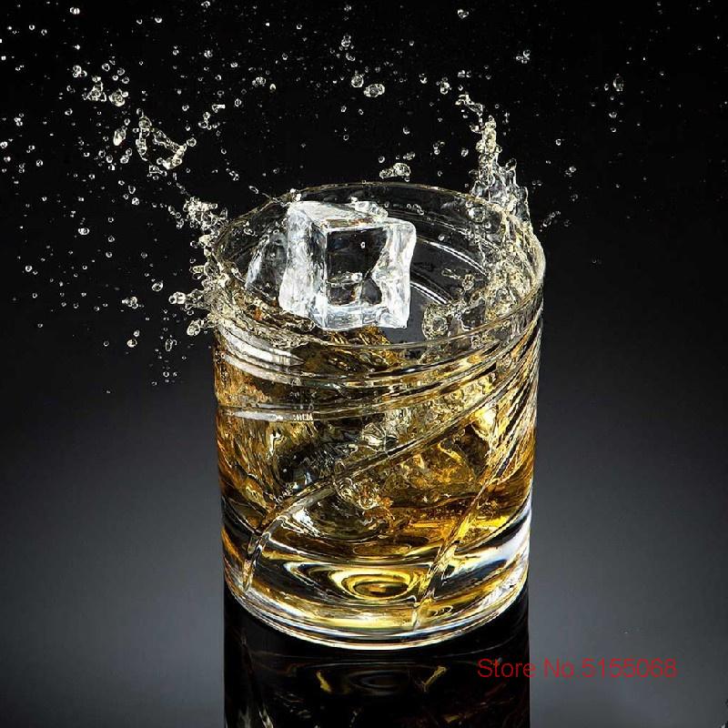2022 Enjoyable Whiskey Glass Rotating Sommelier Relaxed Crystal Wineglass Old Fashioned Flow Shadow Whisky Cup Healing Beer Mug