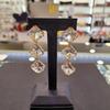 ARTRIA Square Drop Glass E Crystal Earrings MSMR RCR0003CEF