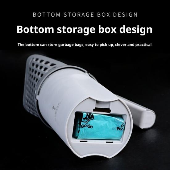 Pelle à litière pour chat, support portable avec poubelle