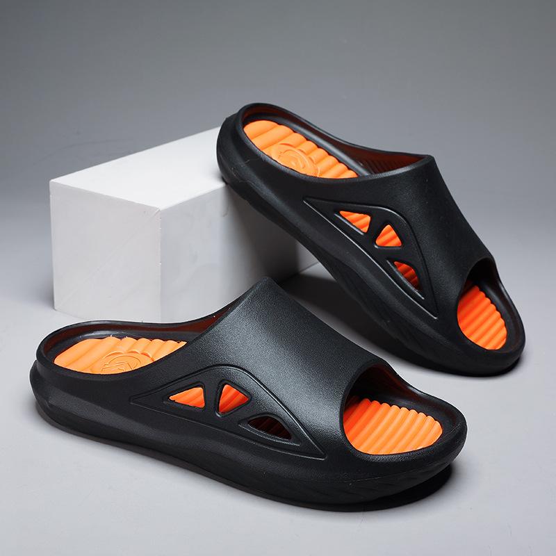 Slippers Men Summer Fashion Men Slides Male Shoes Outside Thick Sole Comfortable Home Slipper Outdoor Beach Unisex Massage Shoes