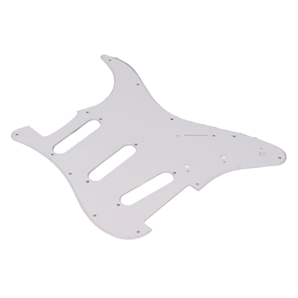 Protector de Guitarra de PVC 11 Agujeros de Montaje Placa Resistente a Rayones Reemplazo de Placa Protectora SSS para Estilo Strat ST