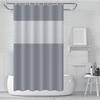 Tenda Doccia Moderna a Doppio Lato, Tessuto Denso e Centro a Nido d'Ape Trasparente, Idrorepellente ed Elegante, 12 Ganci Inclusi
