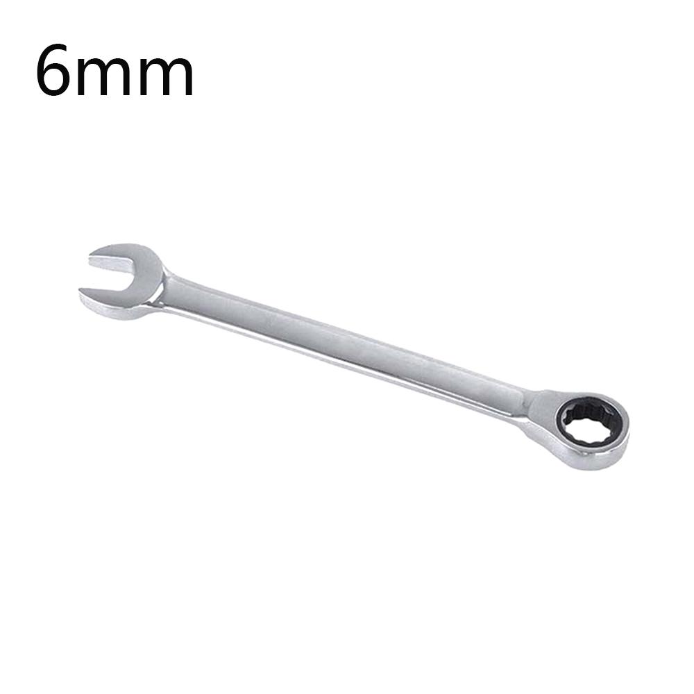 Polished Gear Chrome Vanadium Nut Tool Socket Spanner Reversible Ratchet Wrench Ratcheting Kit