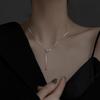Small Waist Necklace Women's Niche Design Sense Fringed Pearl Necklace Jewelry Cold Wind Jewelry