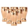 5.5" X 3.0" Pure Copper Wine Glass Goblet Tumbler Cup | 490 ML Capacity | Beer Wine Cocktail | Bar Home Hotel Restaurant, Set of 6