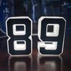 LED House Number Waterproof Acrylic Illuminated Home Address Number Modern Lighted House Number for Outside Yard Shop
