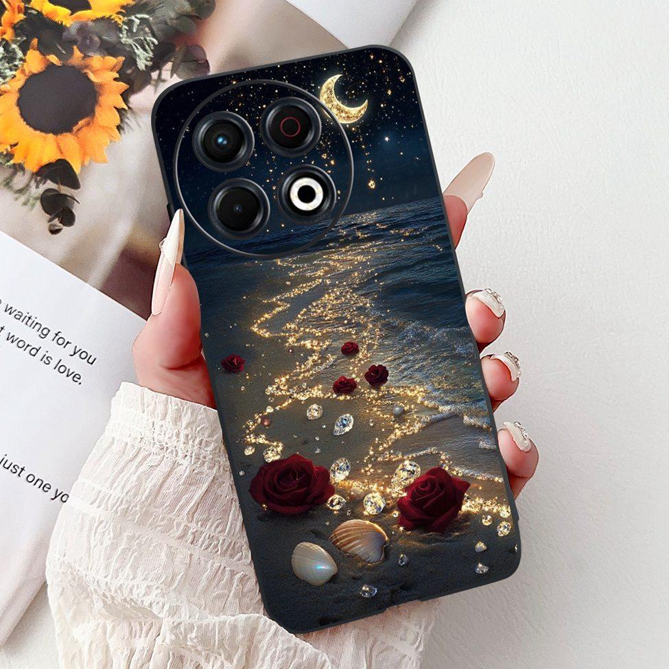 For Techno Spark 30 Pro 4G KL7 Cover For Tecno Spark 30 Pro 4G Case Luxury Butterfly Love Fashion Flowers Cool Lion Cute Painted