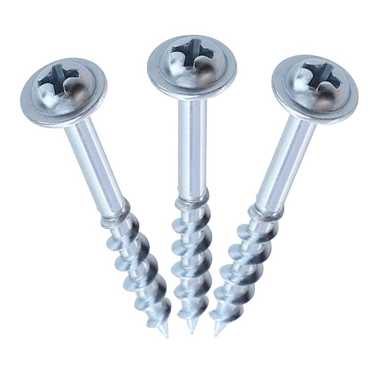 Woodworking Pocket Hole Screws: ST4-25~63mm, Partial Thread, Self-Tapping, Pan Head, Galvanized Phillips Screws.