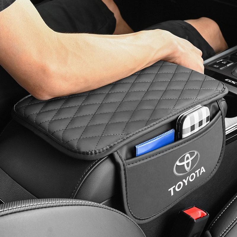 Car Armrest Box Height Pad Mounted Memory Cotton Central Box Car Interior For Toyota GR Sport Hilux Aygo Yaris Corolla Rav4 CHR Auris Cruiser Camry