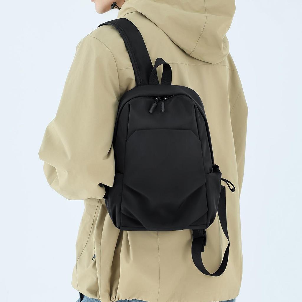 Mini Backpack for Men Small Size Trendy Waterproof Lightweight School Bag Simple Casual Travel Bag Commuting Small Backpack