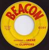 7-Zoll-Schallplatte CLIPPERS – Goodnight – Irene / Beanie 45210V Beacon 1960 US Rock Gebraucht