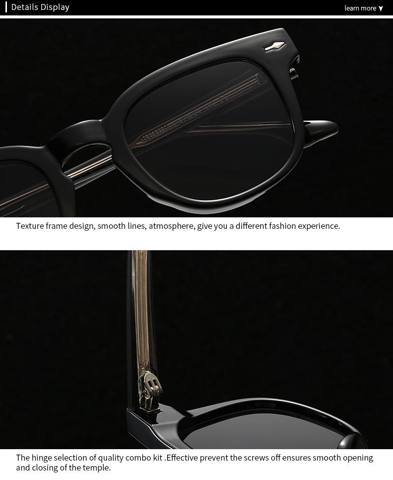 European American Trendy Street Style Retro Acrylic Insert Sunglasses Modern Charm Ins 28065