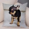 Lovely Pet Animal Pillow Case Decor Cute Little Dog Chihuahua Pillowcase Soft Plush Cushion Cover for Car Sofa Home